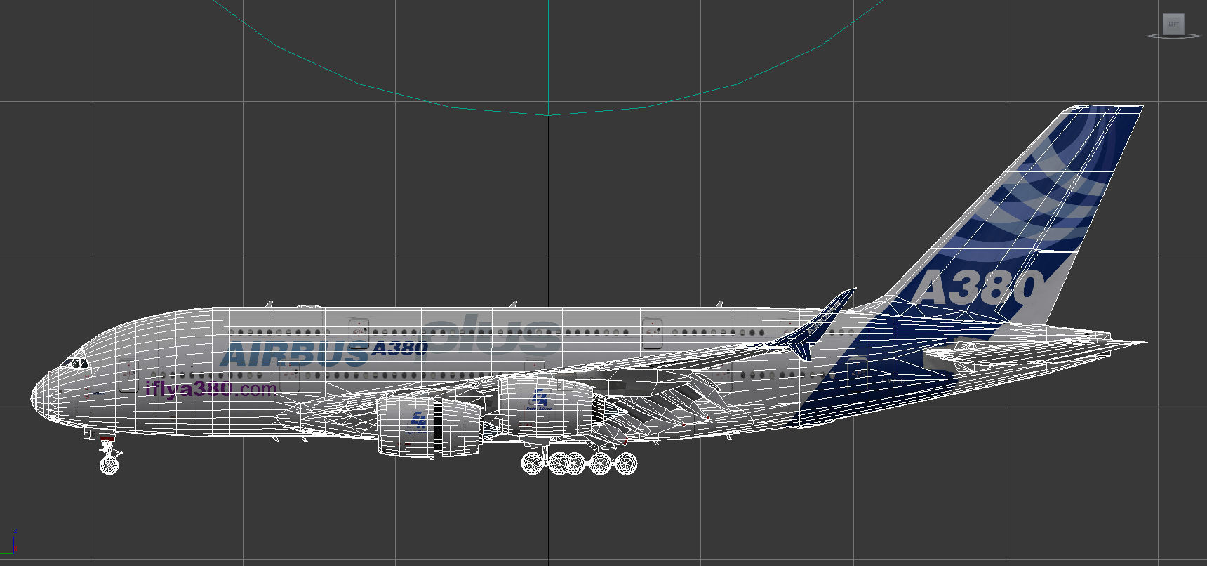 Airbus A380 Plus 2017 Home livery Low-poly 3D model_18
