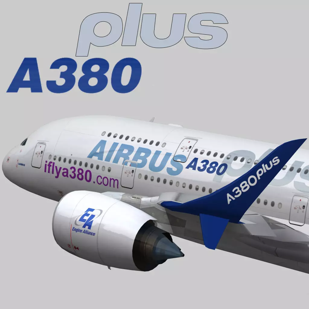 Airbus A380 Plus 2017 Home livery Low-poly 3D model_0