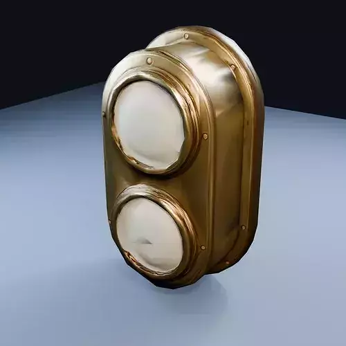 Blank Large Barometer Low Poly PBR Game Asset