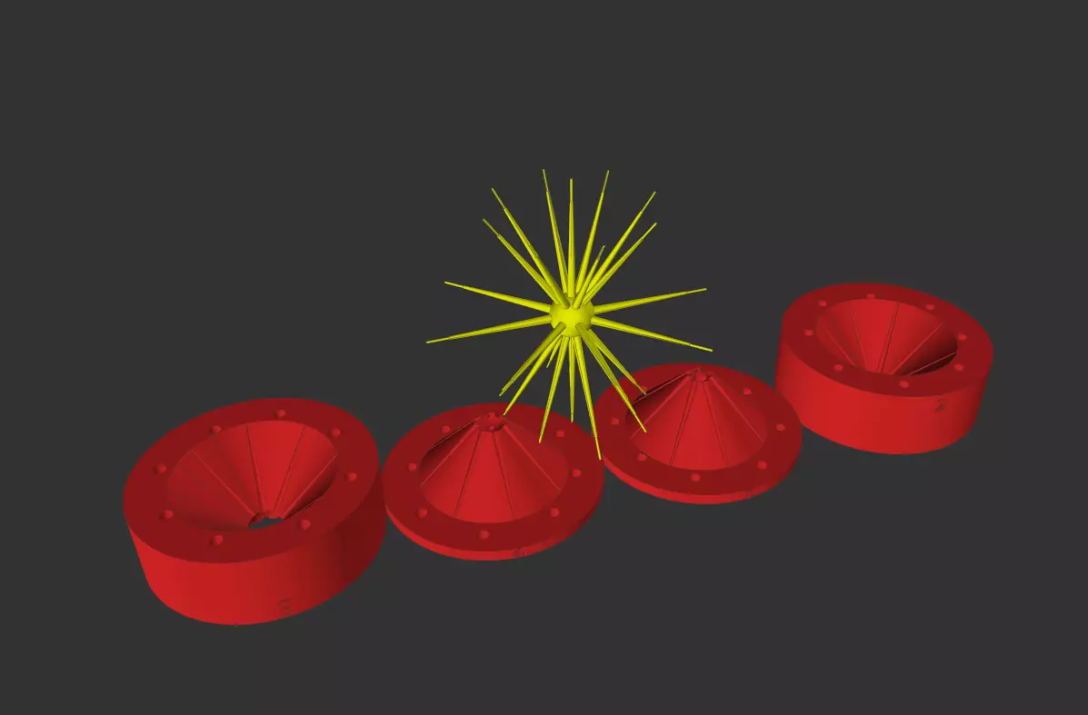Urchin-style bait 4in v4 Leg length 94 mm 3D print model