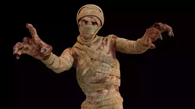 Mummy human body 3D model