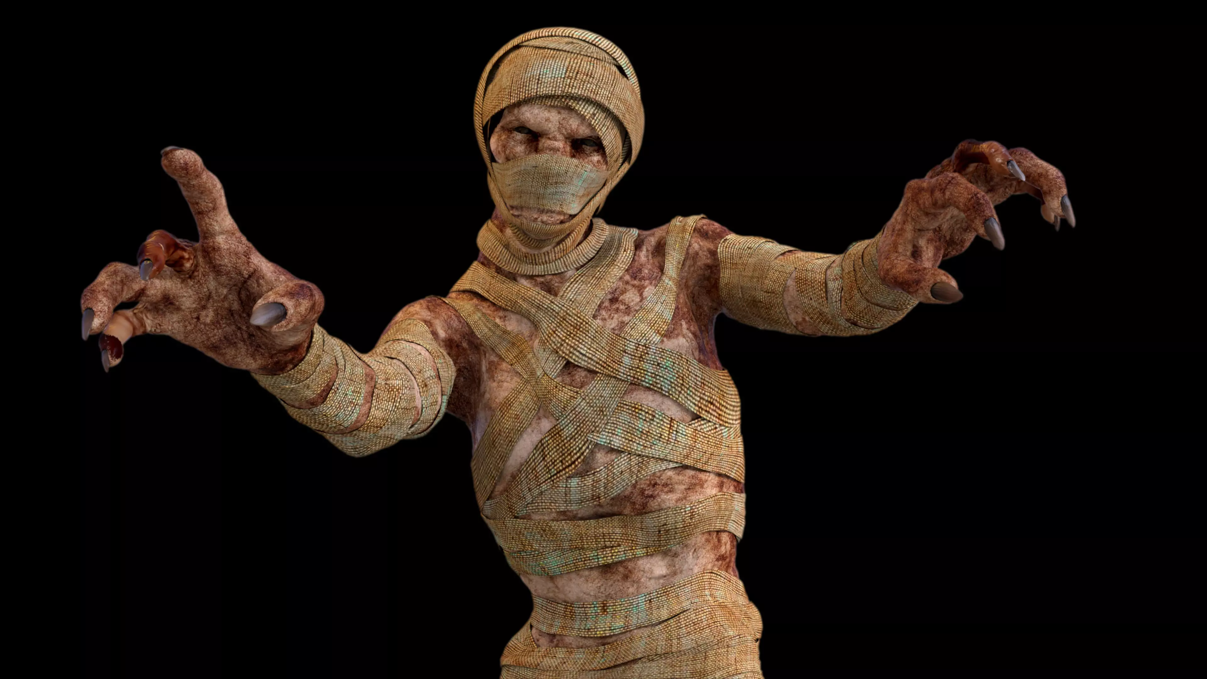 Mummy human body 3D model