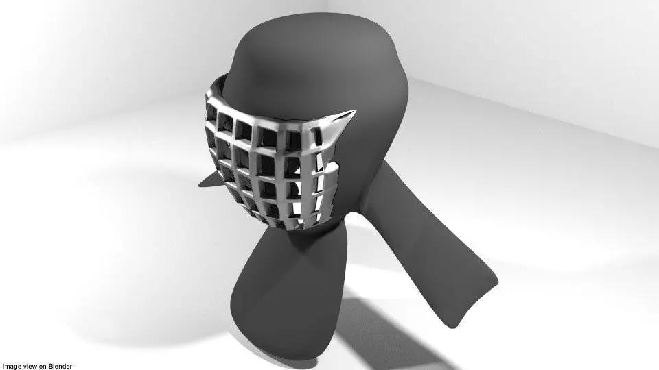 Martial-Art Headguard Type 4 3D model_0