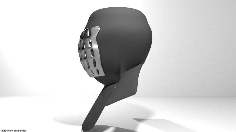 Martial-Art Headguard Type 4 3D model_2