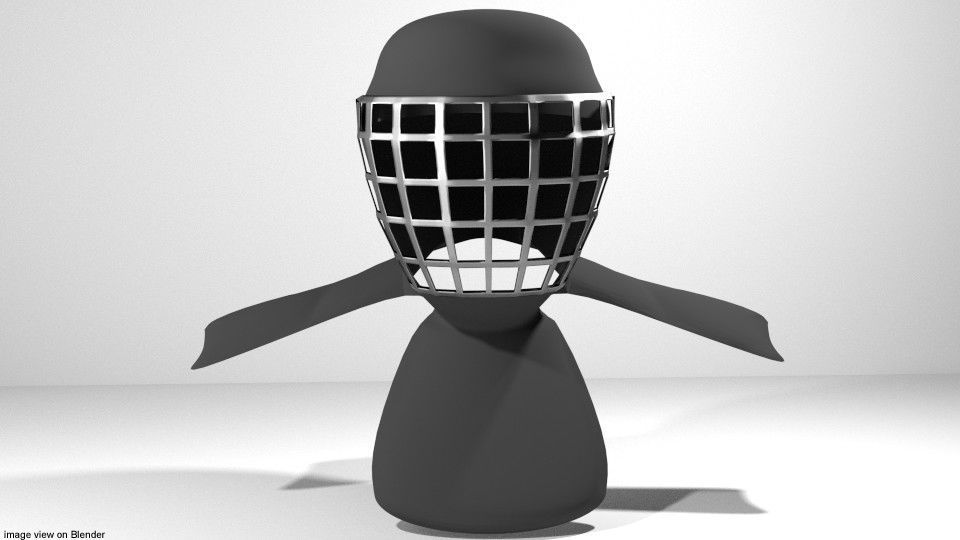 Martial-Art Headguard Type 4 3D model_1
