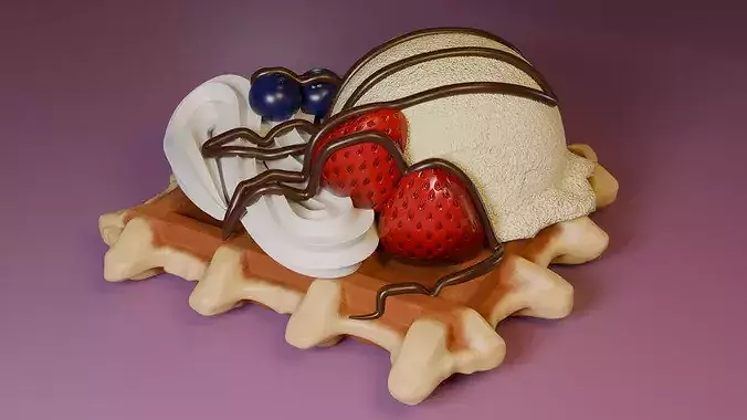 Waffle 001 3D model