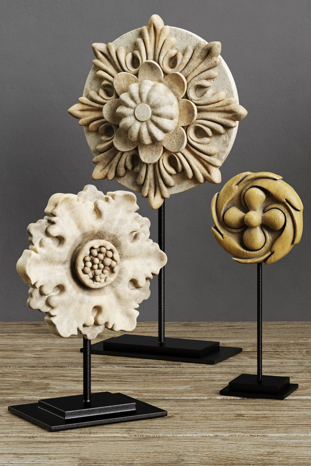 Restoration Hardware Architectural Ornaments 3D model CGTrader