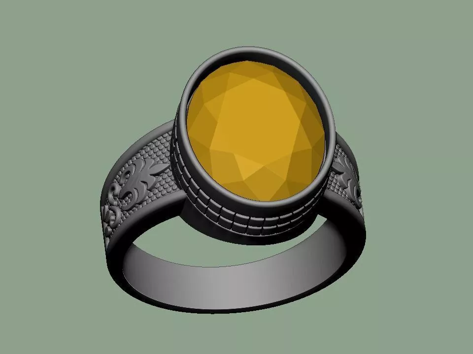 RR-1 MEN RING 3D print model