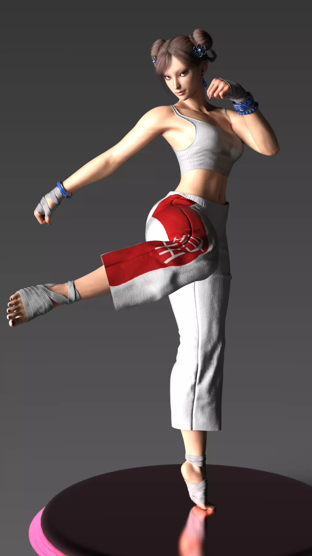 Chun-Li The Strongest Woman in the World Dojo Training Edition 3D model