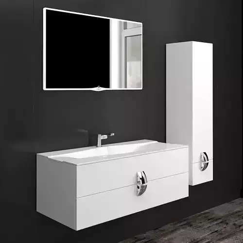 Furniture Set in the bathroom Miro eqloo 3D model