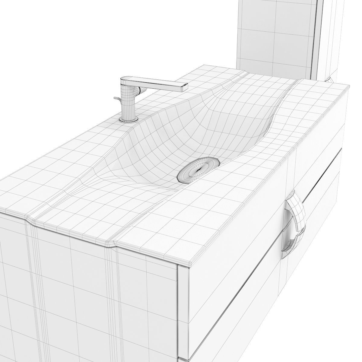 Furniture Set in the bathroom Miro eqloo 3D model_7