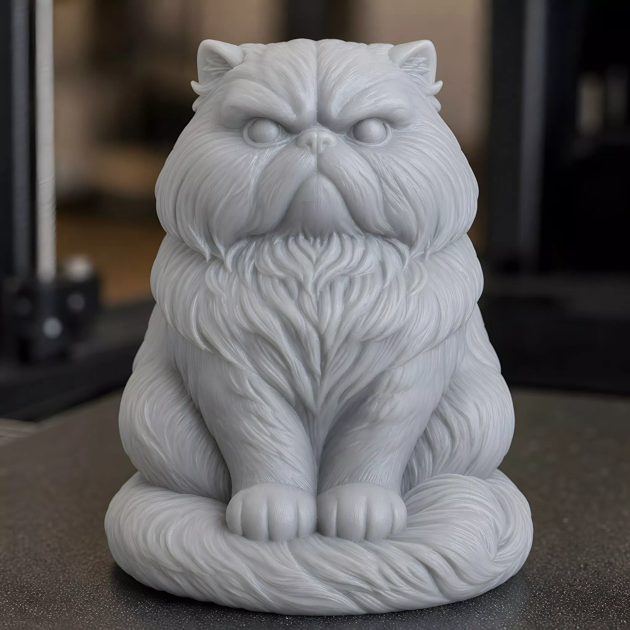 Grumpy Persian Cat 3D Print Model 3D print model