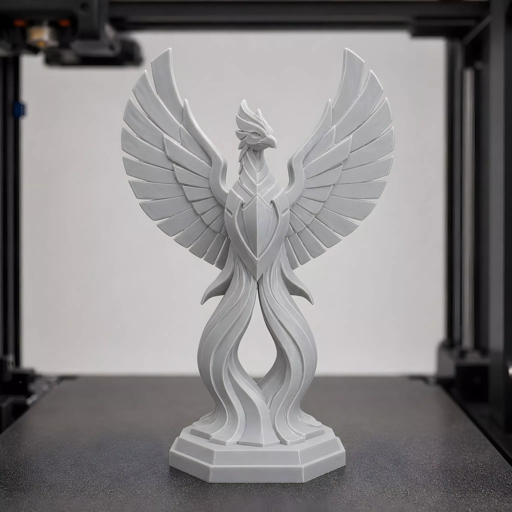 Art Deco Phoenix Guardian 3D Print Model 3D print model