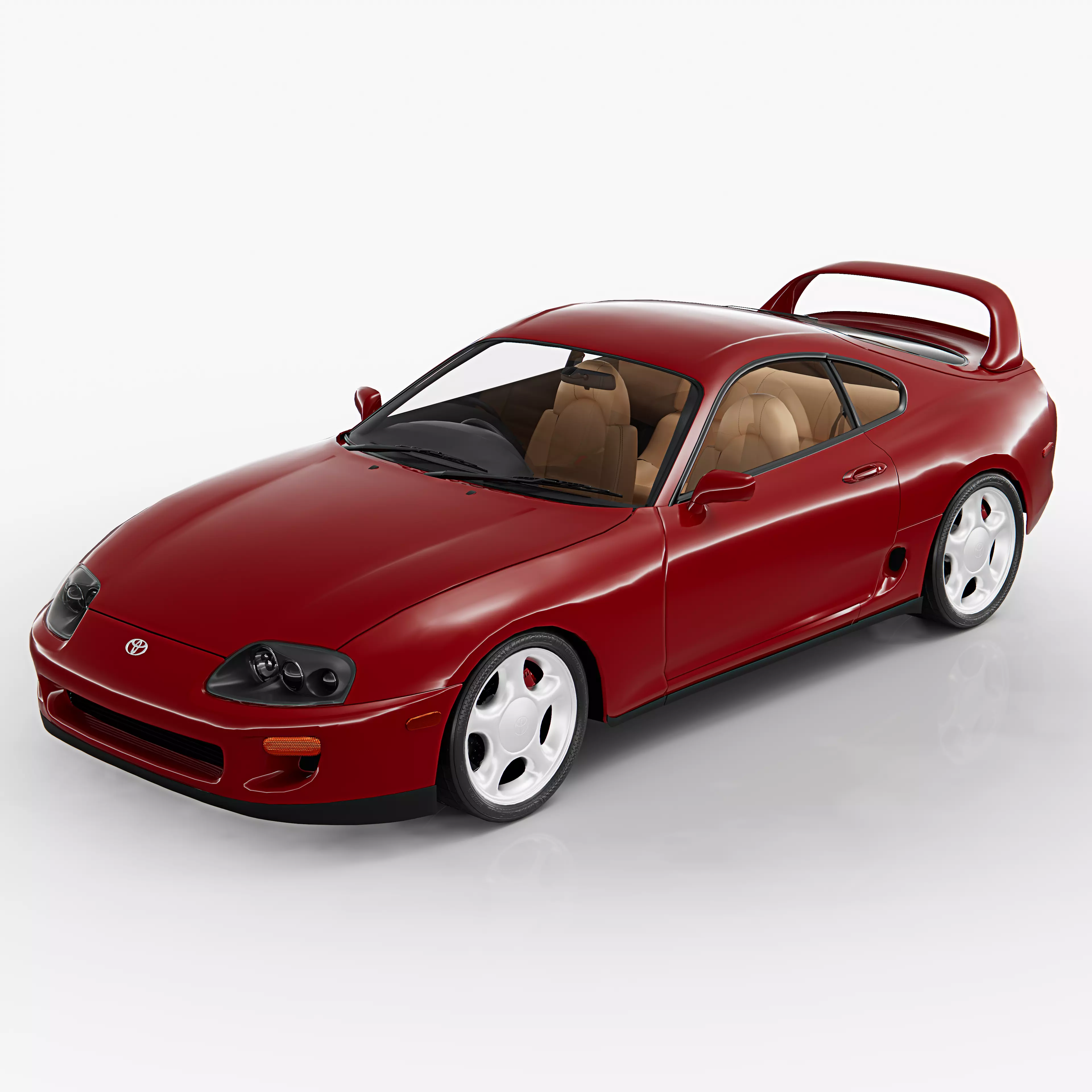 Toyota Supra Mk4 1998 Low Poly Game Ready Low-poly 3D model