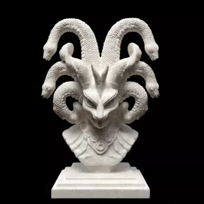 Hydra Monster Bust STL 3D print model