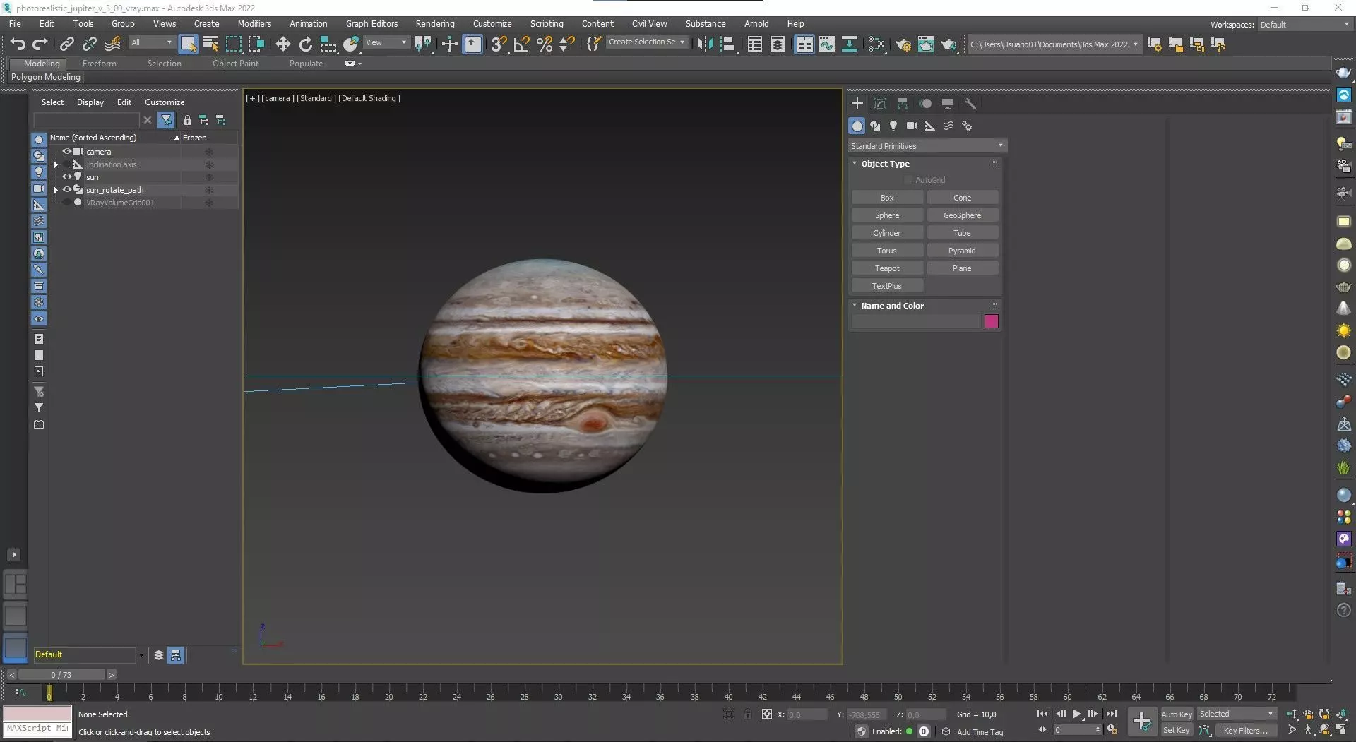 Jupiter 16K Photorealistic Low-poly 3D model_34