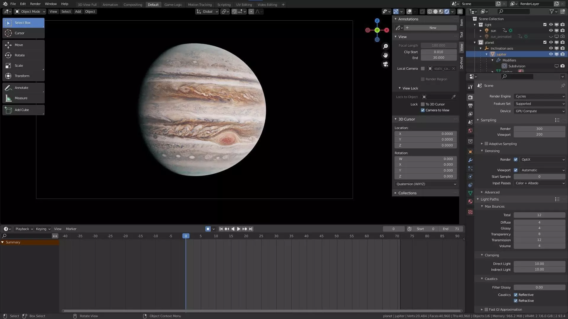 Jupiter 16K Photorealistic Low-poly 3D model_32