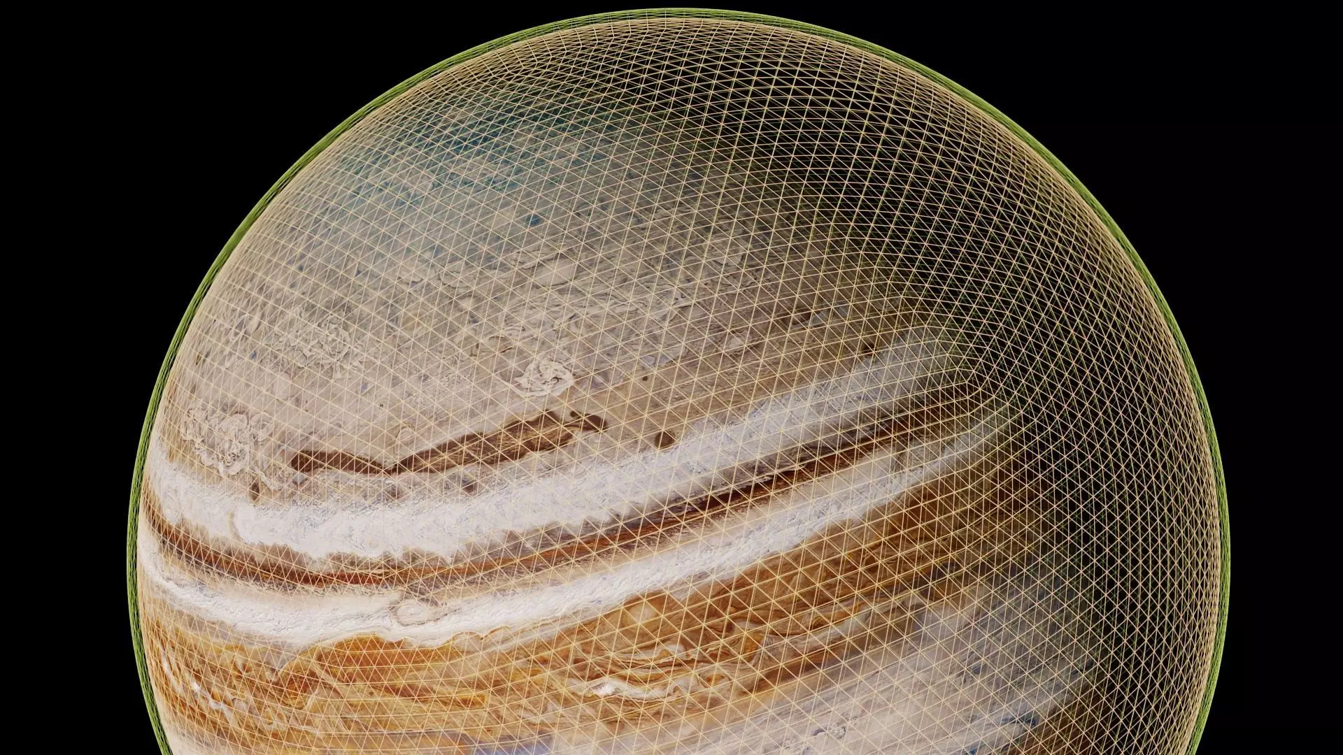 Jupiter 16K Photorealistic Low-poly 3D model_38