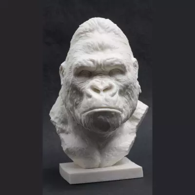 Gorilla Bust STL 3D print model