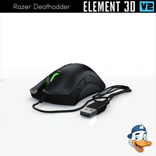 Razer Deathadder for Element 3D 3D model