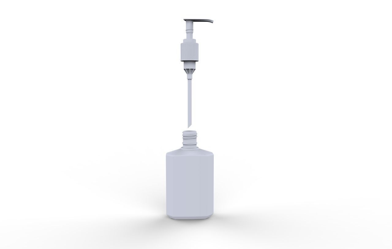 Purell Instant Hand Sanitizer 8oz Bottle  3D model_7