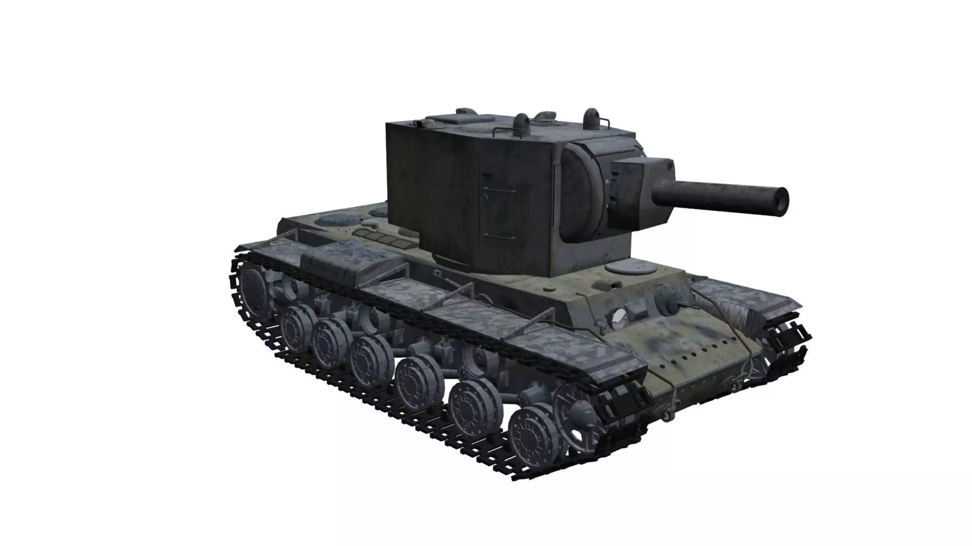 KV-2 Kliment Voroshilov - 2 tank 3D model