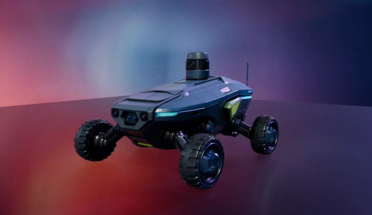 Autonomous Sci Fi Scout Rover Vehicle 3D print model