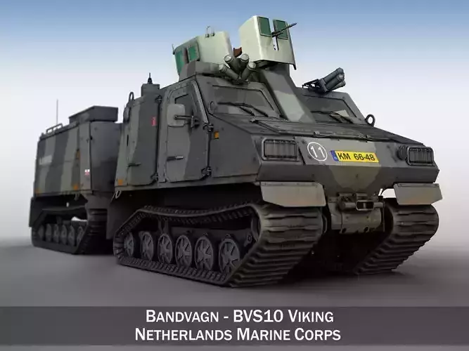 BVS10 Viking - Netherlands Marine Corps 3D model