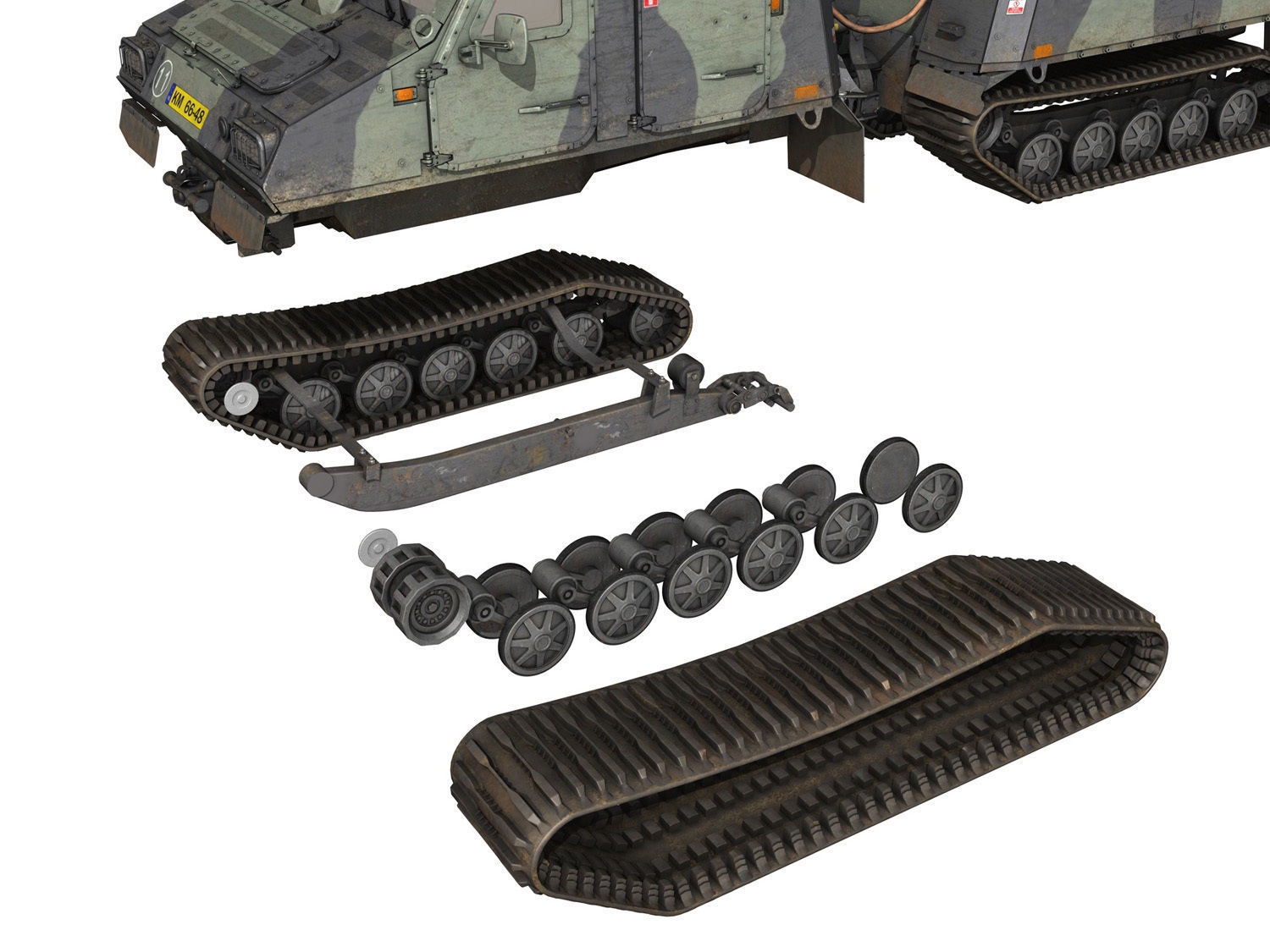 BVS10 Viking - Netherlands Marine Corps 3D model_10