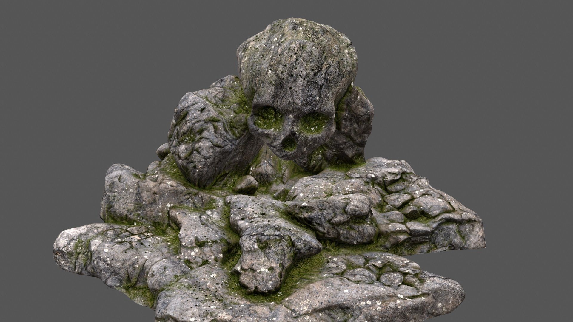 scull cave 36 Low-poly 3D model_14