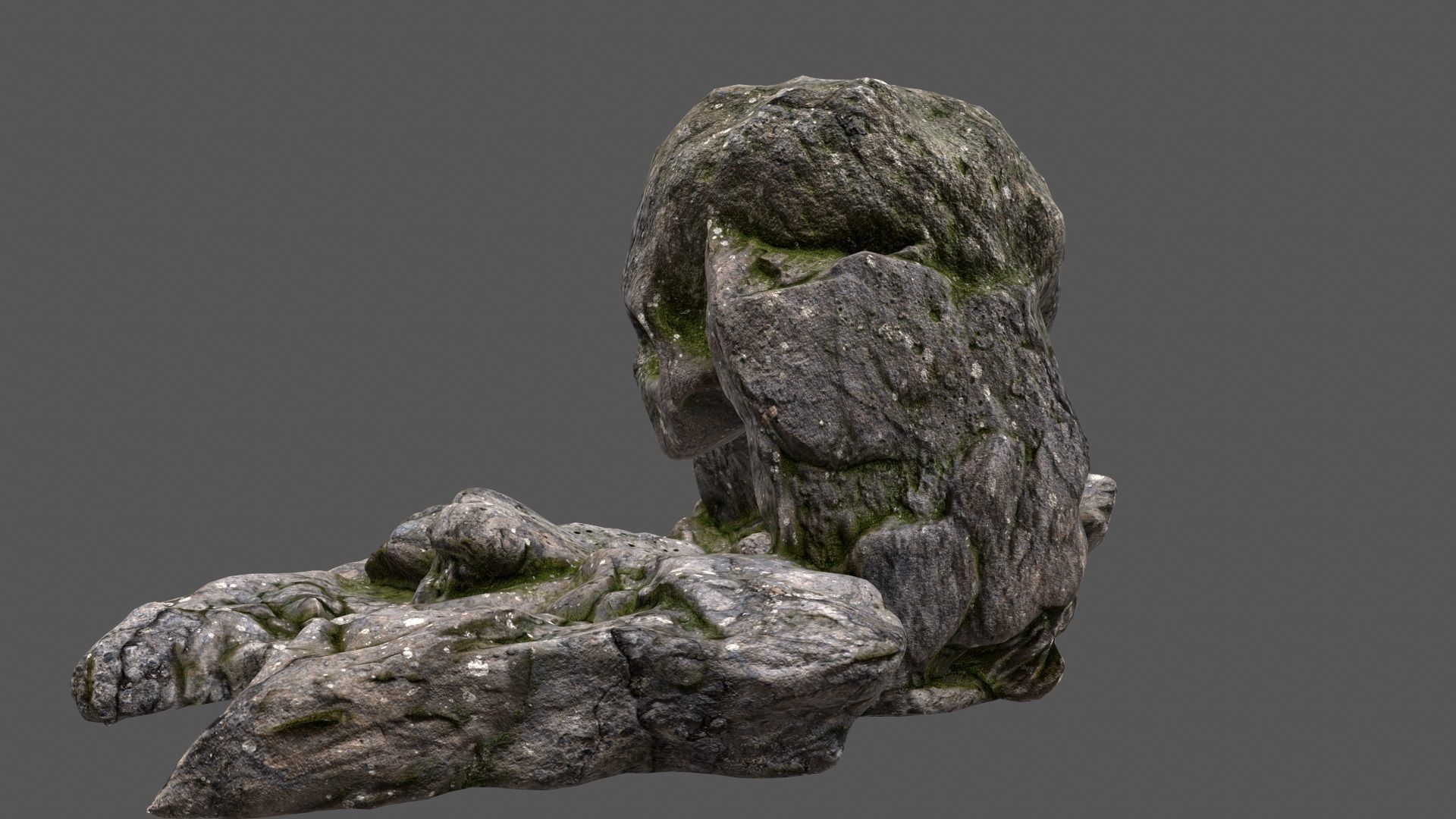 scull cave 36 Low-poly 3D model_12