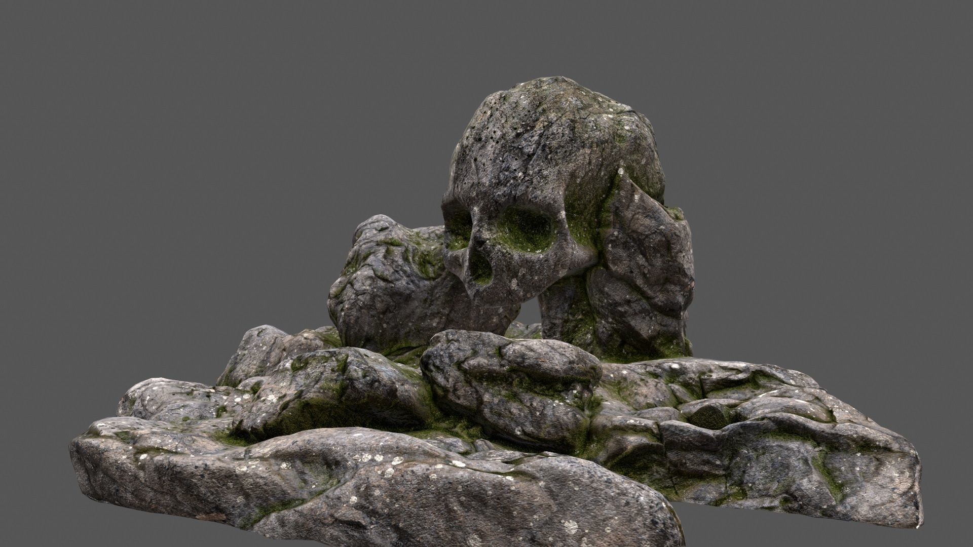 scull cave 36 Low-poly 3D model_13