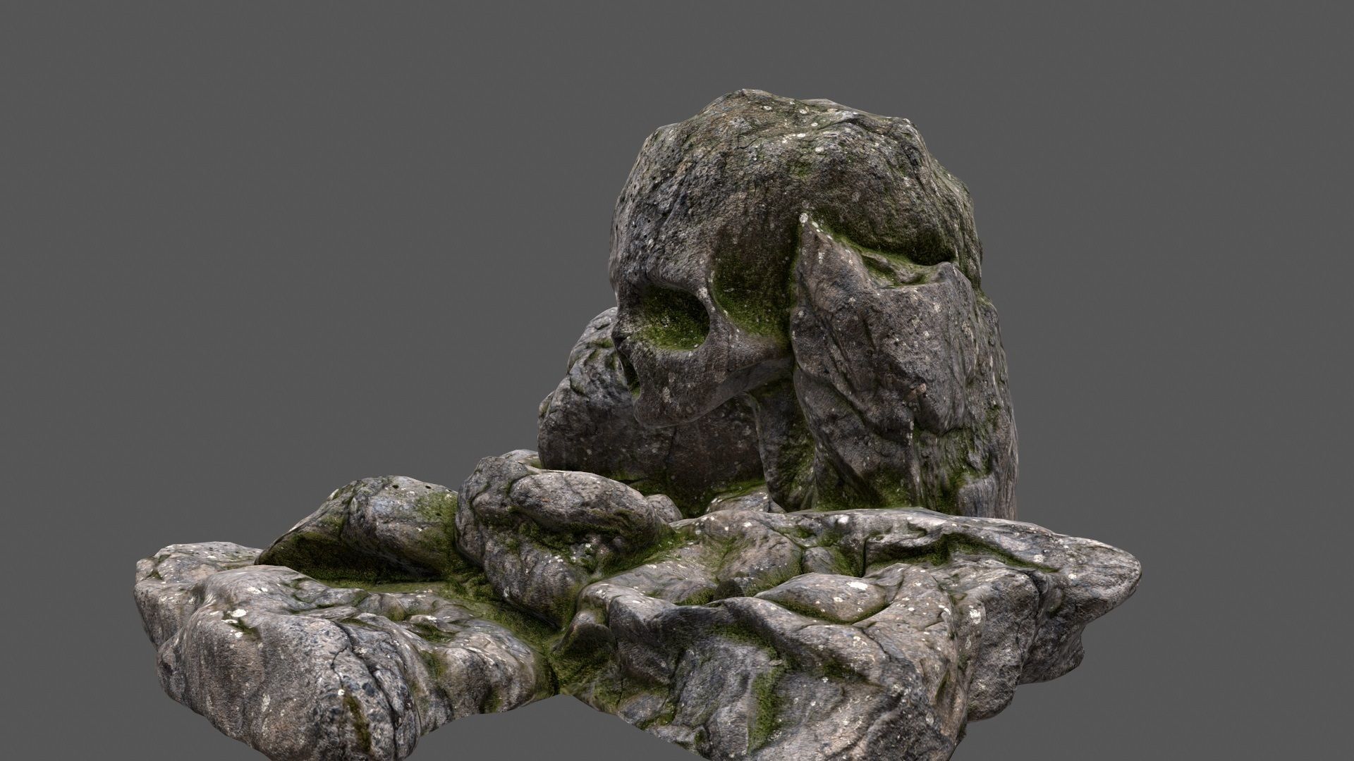 scull cave 36 Low-poly 3D model_11