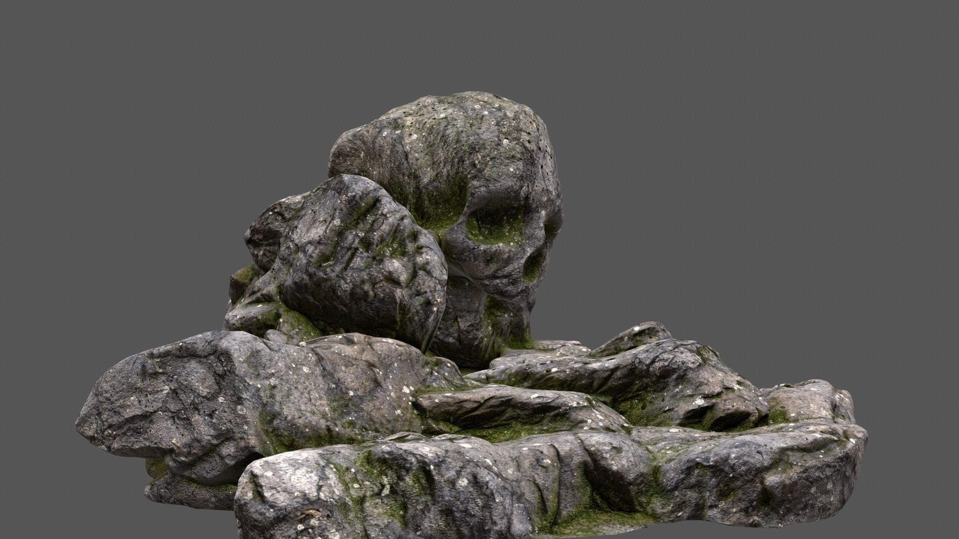 scull cave 36 Low-poly 3D model_3