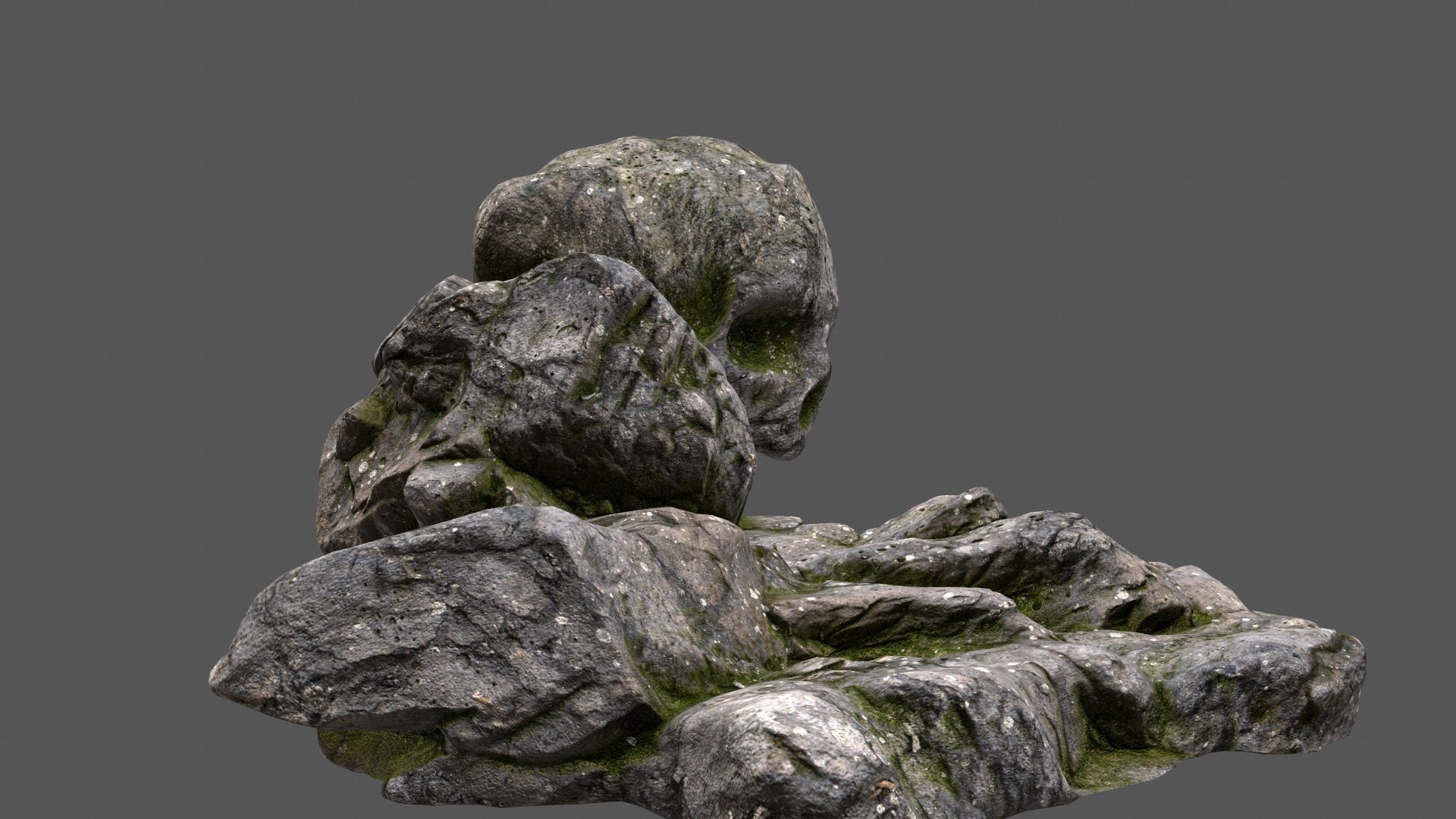 scull cave 36 Low-poly 3D model_4