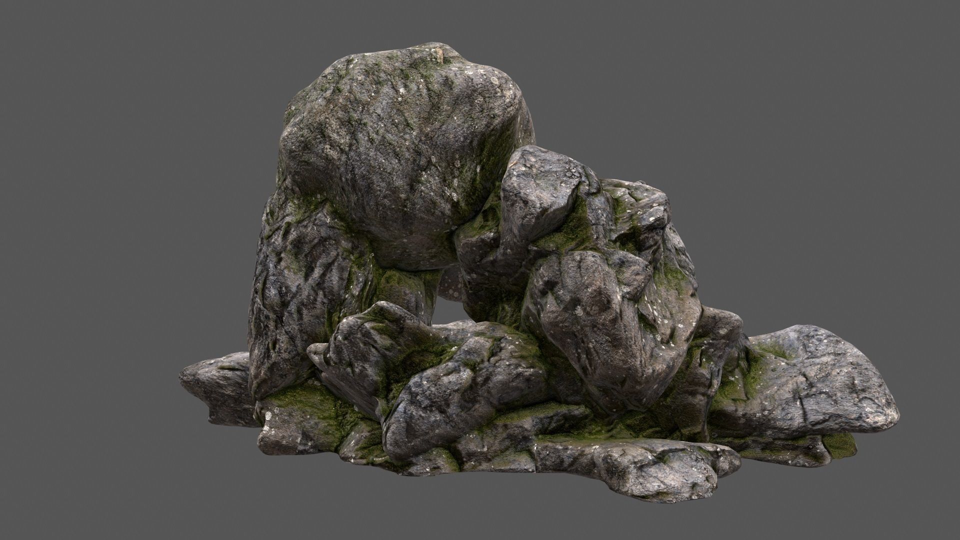 scull cave 36 Low-poly 3D model_7