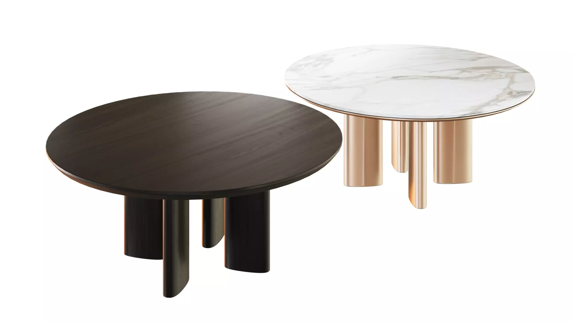 Coffee table set 3D model