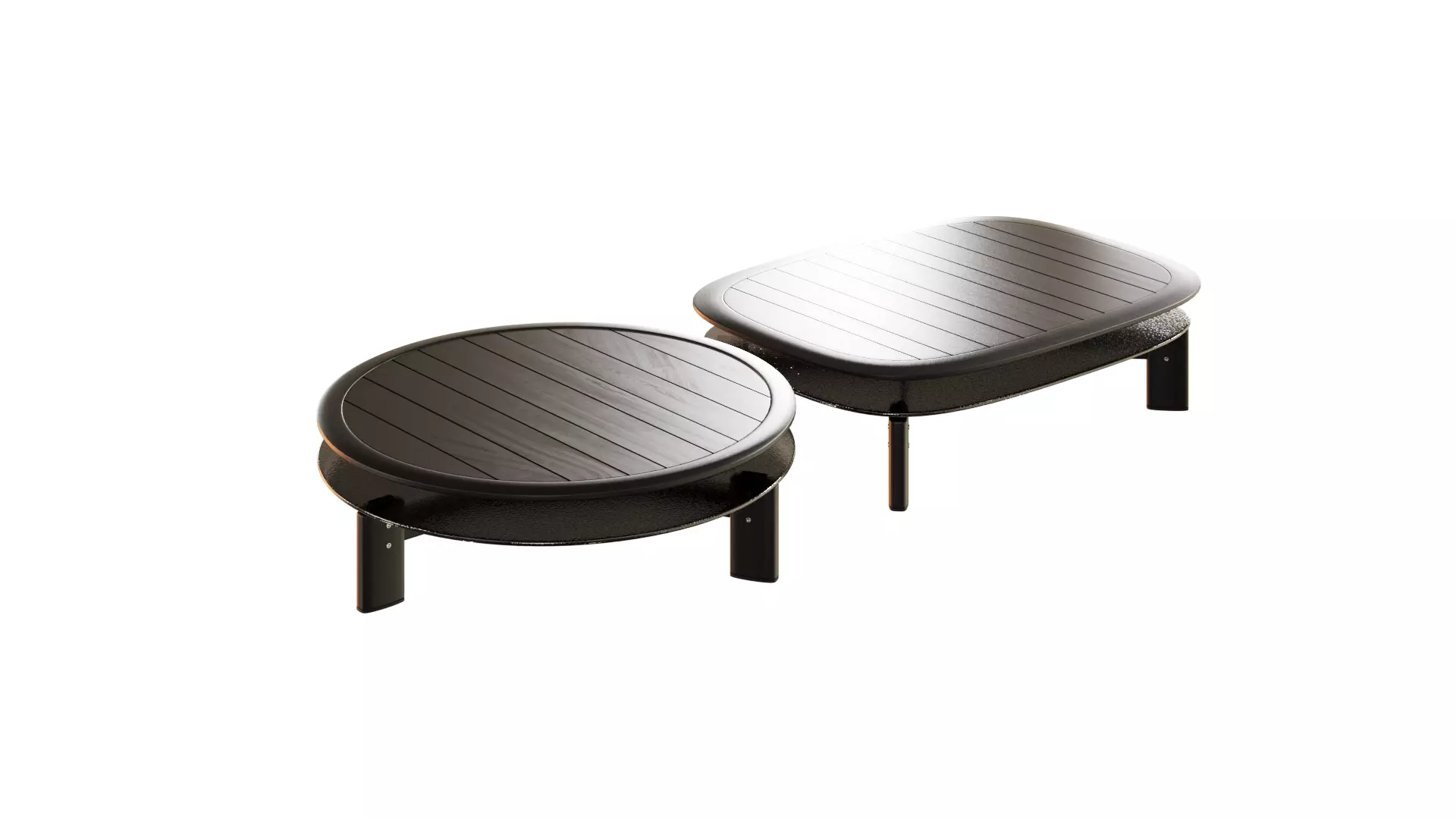 Coffee table set 3D model