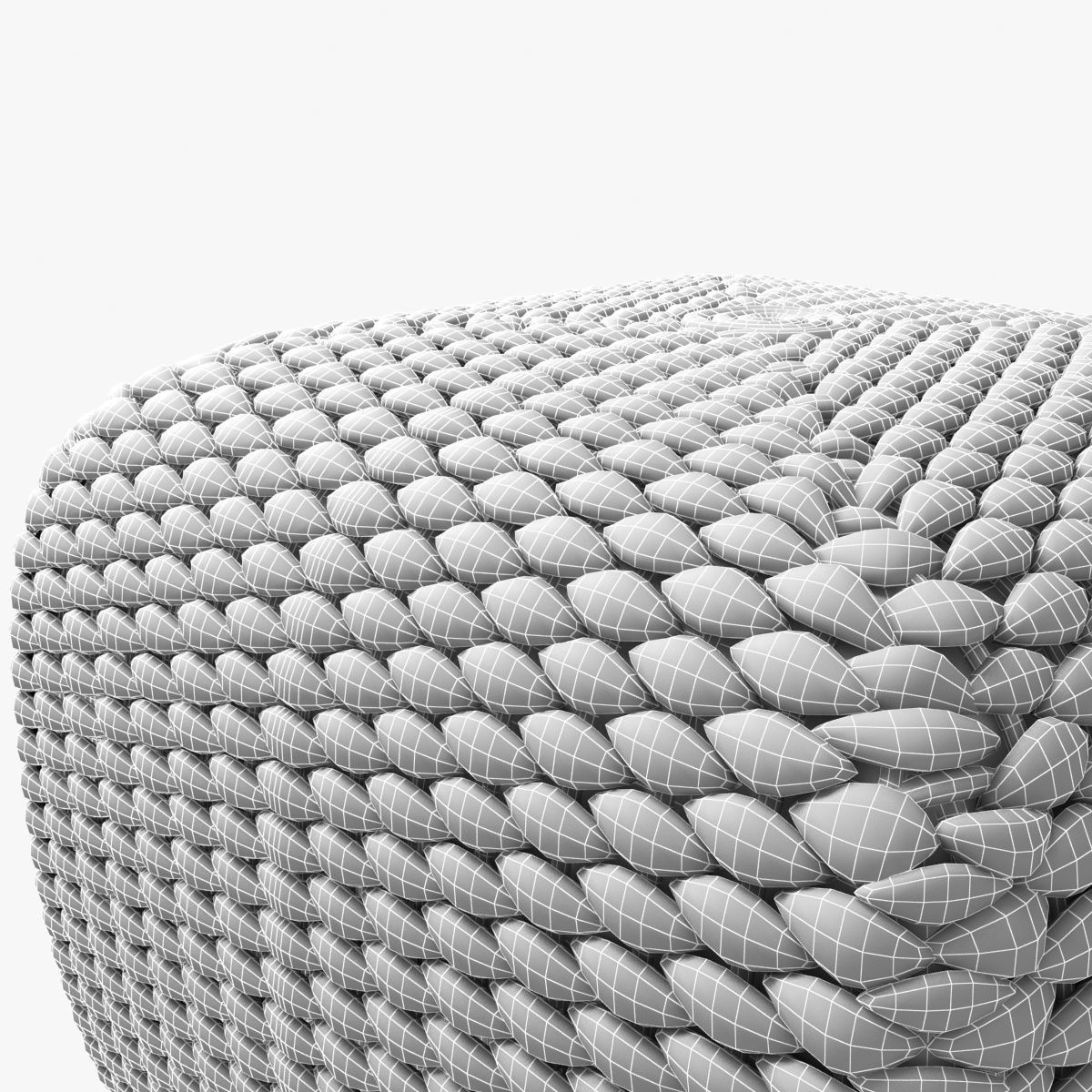 paola lenti tide pouf 3D model_5