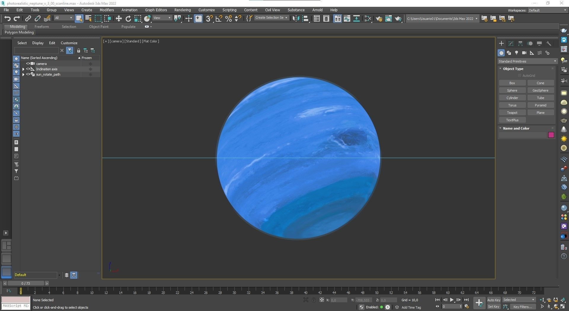 Neptune 16K Photorealistic Low-poly 3D model_38