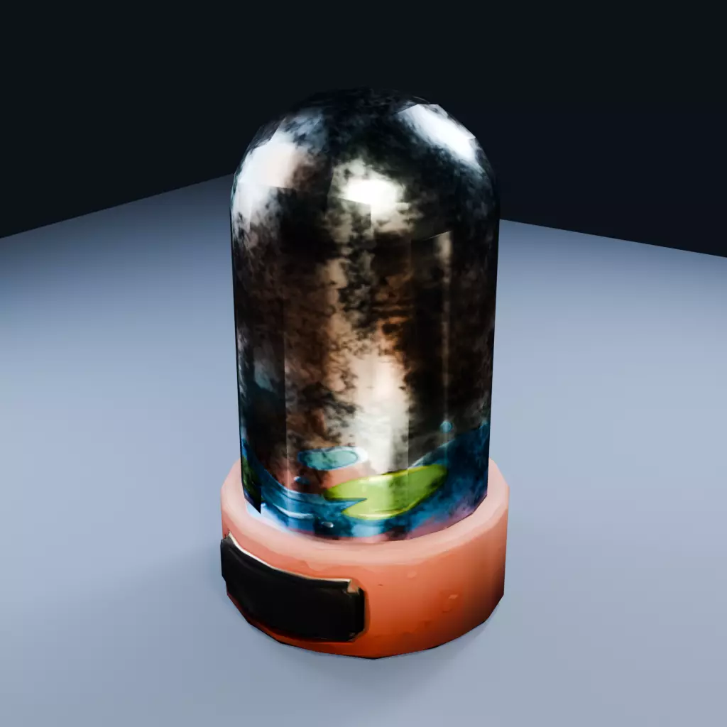 Lagoon Lantern Jellyfish Lagoon Low Poly PBR Game Asset Low-poly 3D model