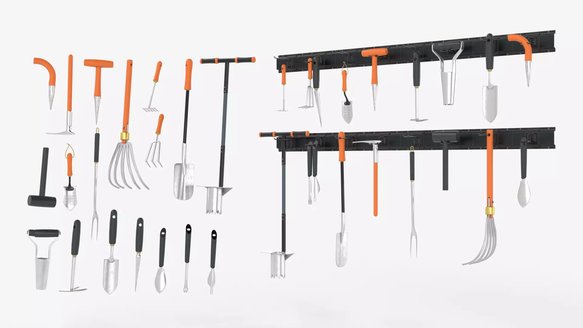 Garden Hand Tools Collection 3D model