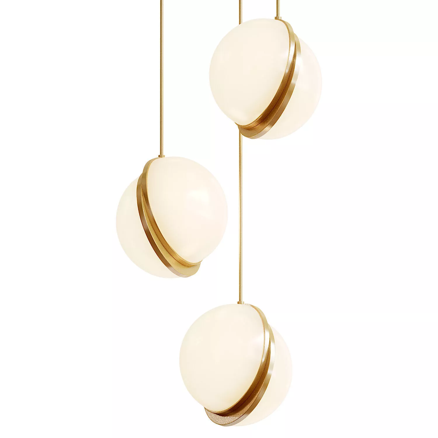 Crescent Pendant Lamp 3D model