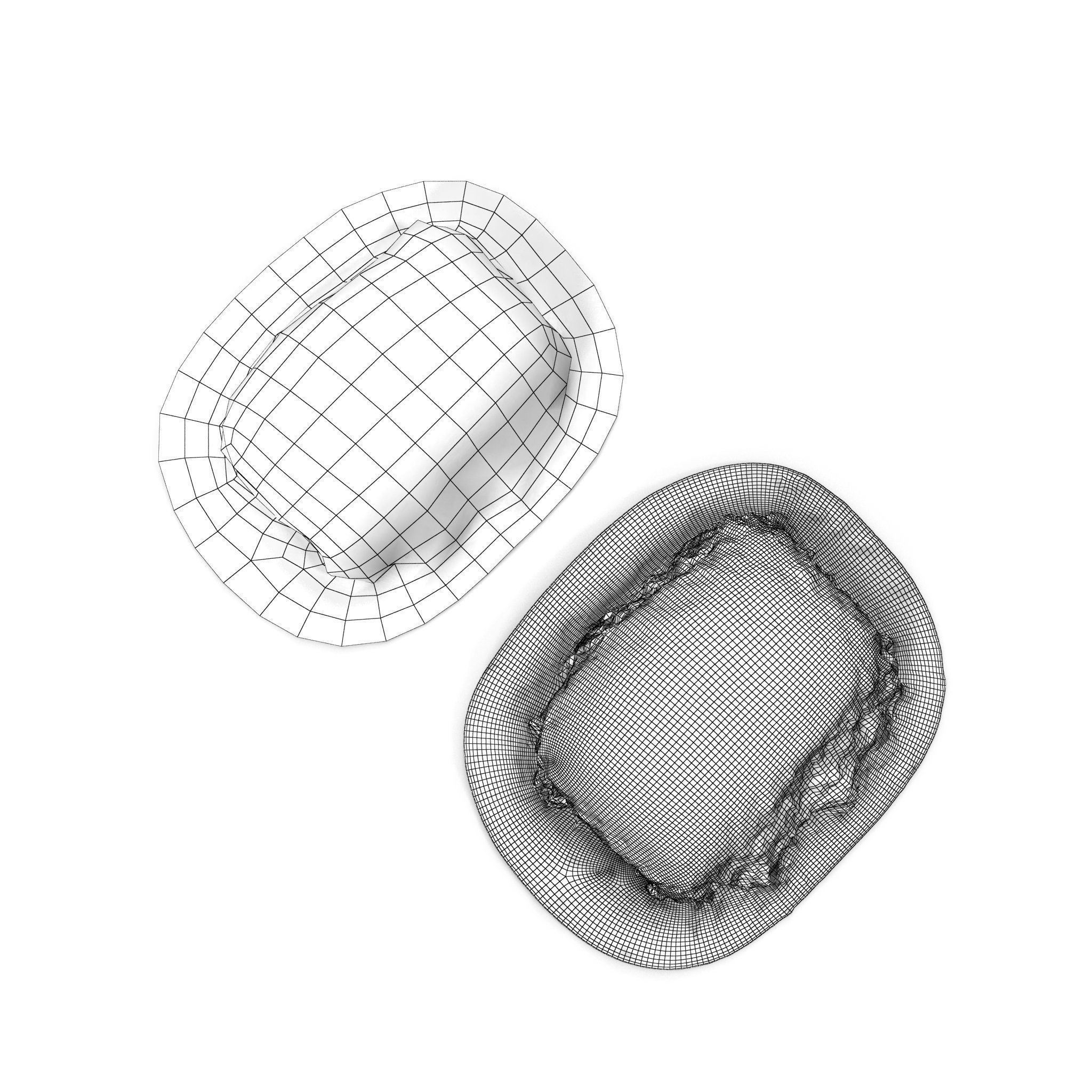 Seaweed Rock - High and Low Poly Versions Low-poly 3D model_7