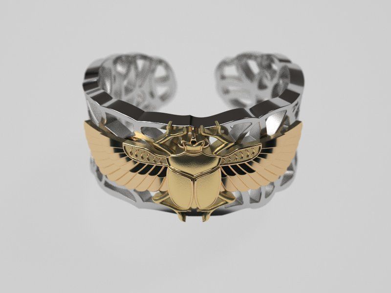  Scarab ring original  3D print model_2
