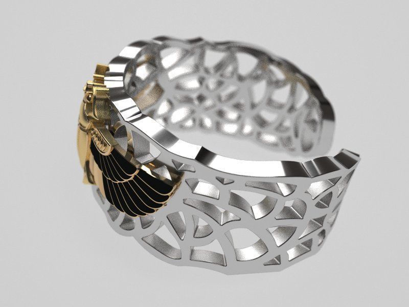  Scarab ring original  3D print model_7