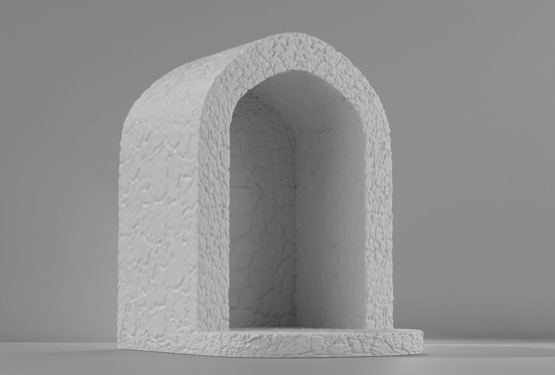 Altar de piedra con arco 3D print model