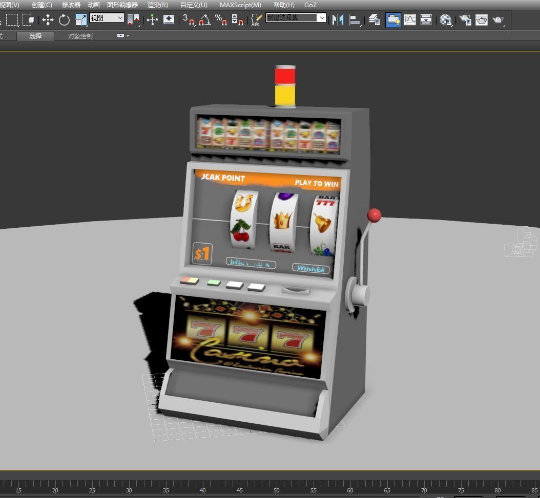 Slot machine 3D model_2