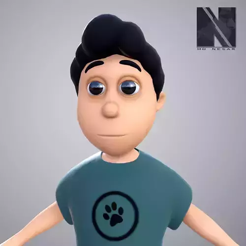 Stylized Brother Sister Character