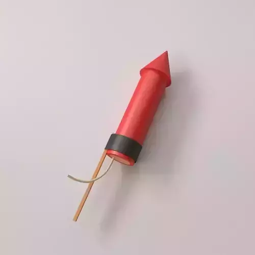 Rocket Firework 3D model